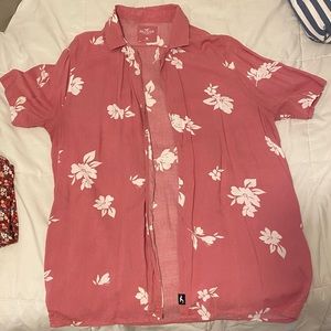 Hollister Floral Button Down Shirt